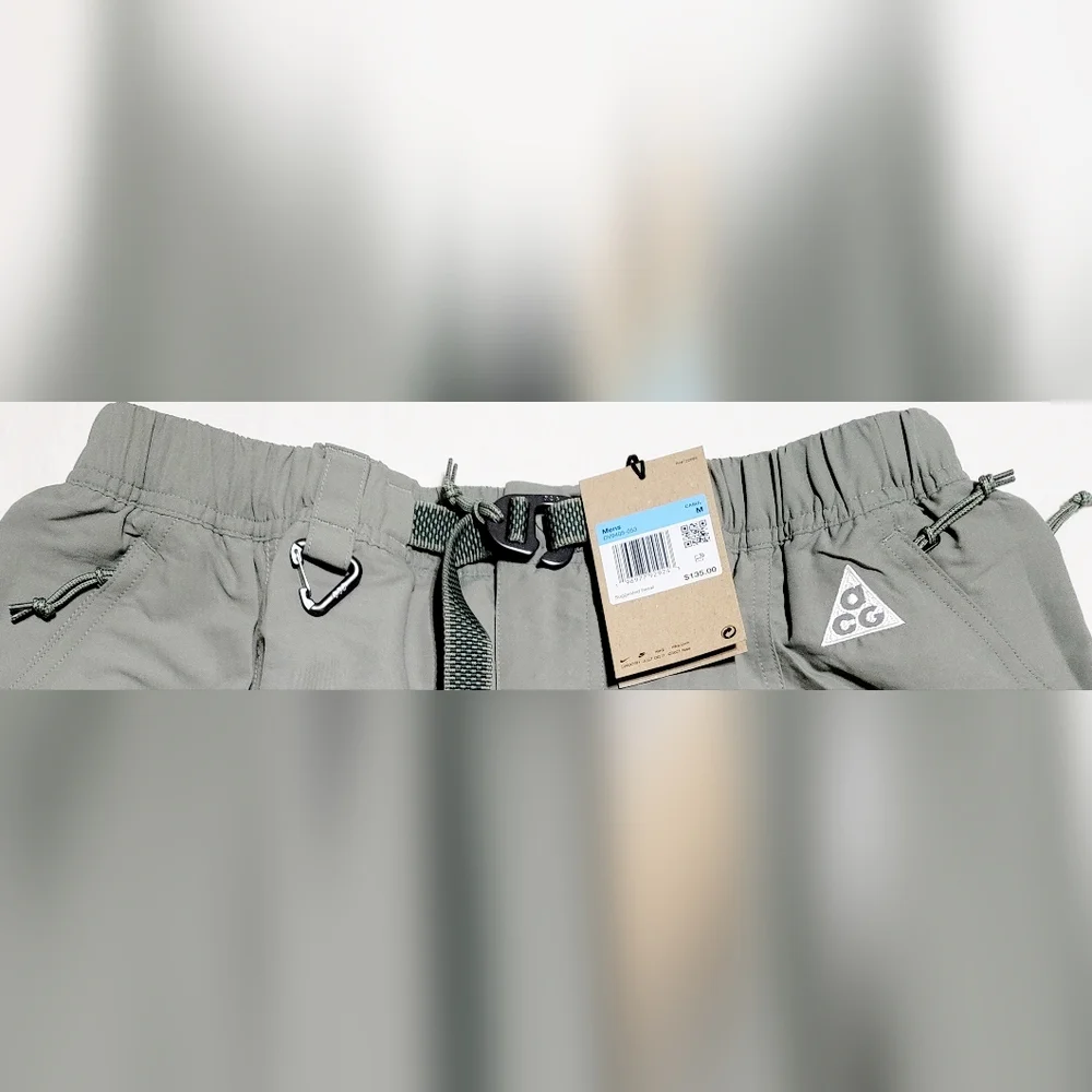 Nike ACG Cargo Shorts "Snowgrass" Dark Stucco Sz M NWT - Picture 4 of 7